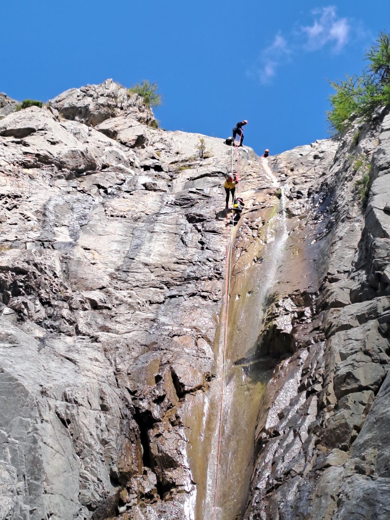 Rappel-canyoning